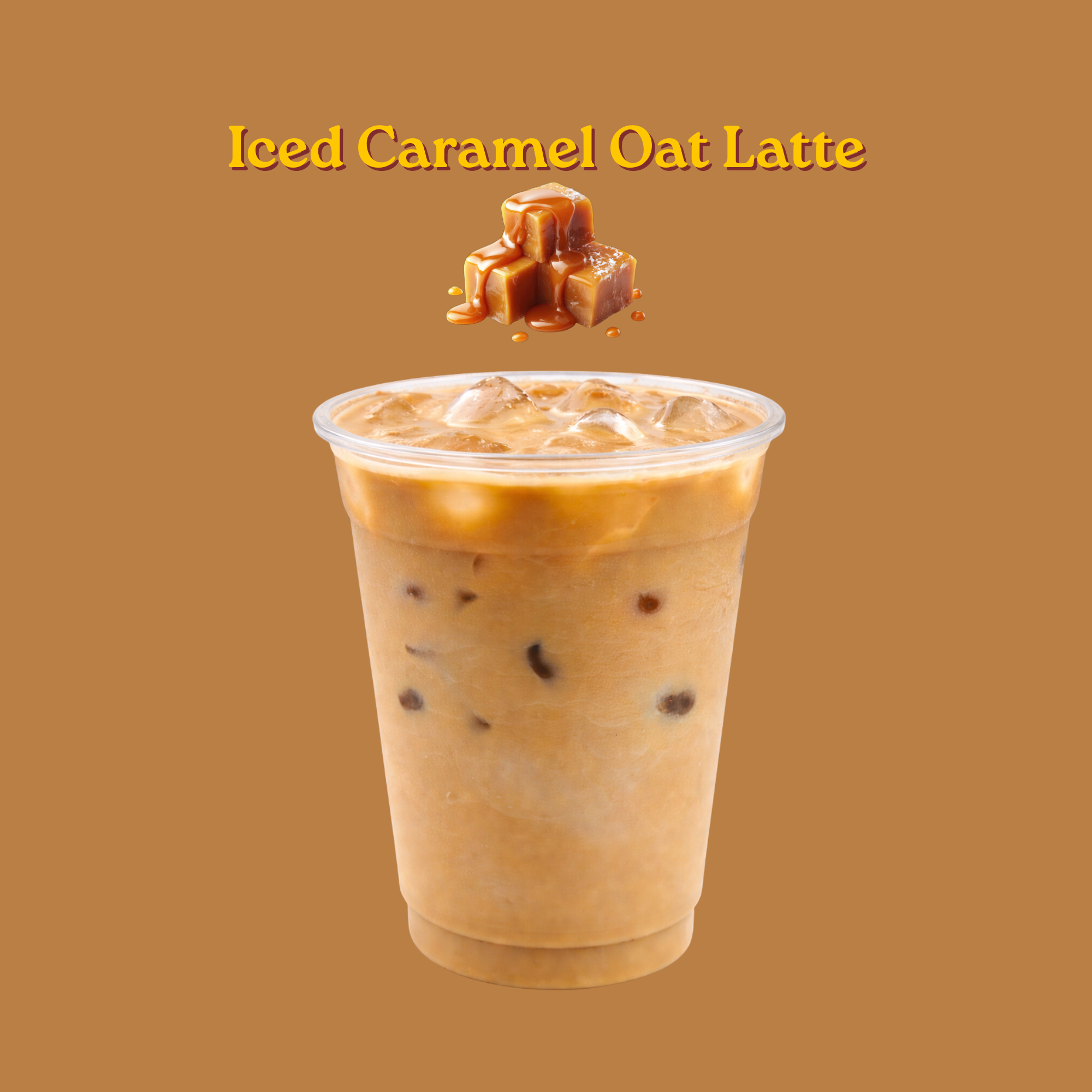 Iced Caramel Oat Latte