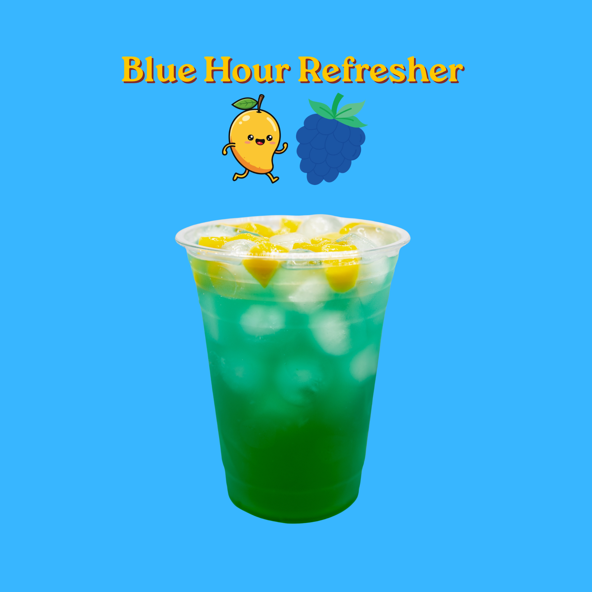 Blue Hour Refresher 🥭🧊