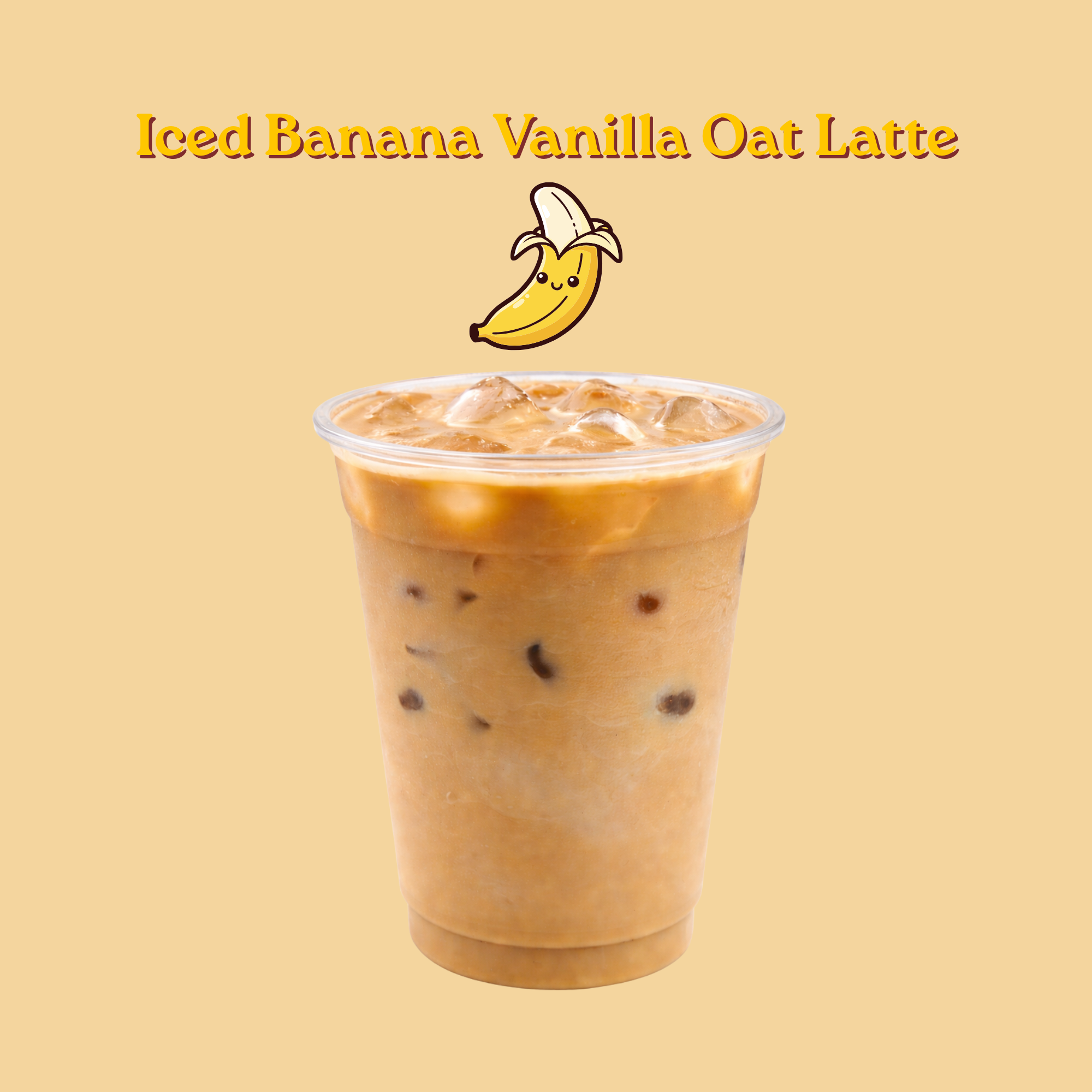 Iced Banana Vanilla Oat Latte