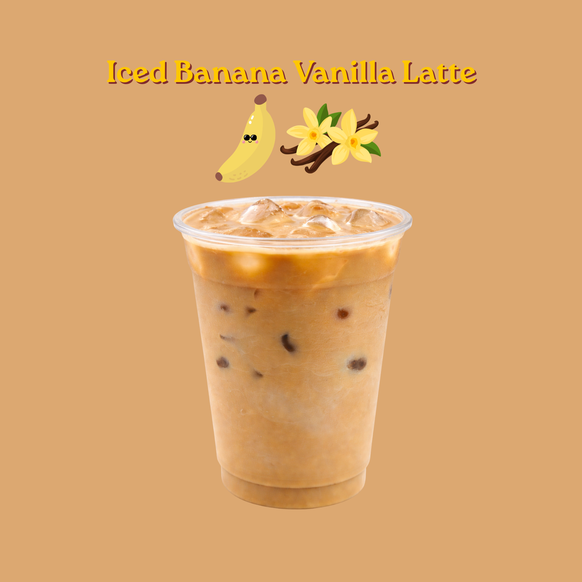 Iced Banana Vanilla Latte