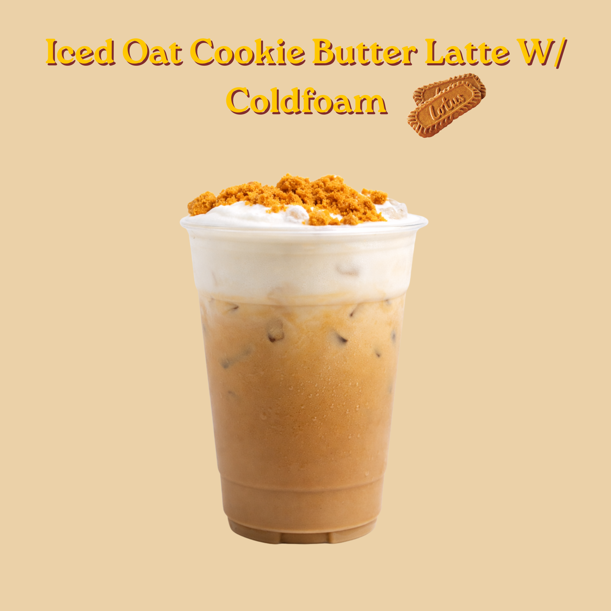 Iced Oat Cookie Butter Latte W/ Coldfoam